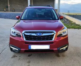 Frontansicht eines Mietwagens Subaru Forester in Tiflis, Georgien ✓ Auto Nr.1314. ✓ Automatisch TM ✓ 14 Bewertungen.