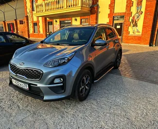 Frontansicht eines Mietwagens Kia Sportage in Kaliningrad, Russland ✓ Auto Nr.9003. ✓ Automatisch TM ✓ 0 Bewertungen.