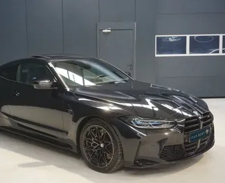 Frontansicht eines Mietwagens BMW M4 Competition in Alicante, Spanien ✓ Auto Nr.11721. ✓ Automatisch TM ✓ 0 Bewertungen.