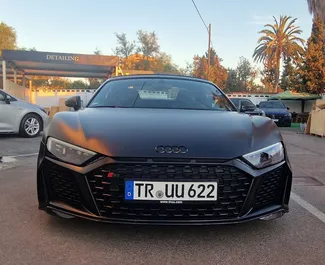 Vermietung Audi R8. Luxus Fahrzeug zur Miete in Spanien ✓ Kaution Einzahlung von 4000 EUR ✓ Versicherungsoptionen KFZ-HV.