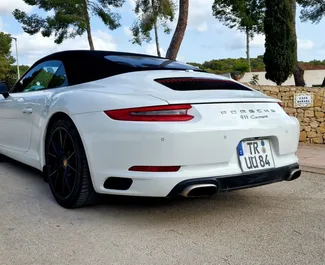 Mietwagen Porsche 911 Carrera S Cabrio 2017 in Spanien, mit Benzin-Kraftstoff und  PS ➤ Ab 500 EUR pro Tag.