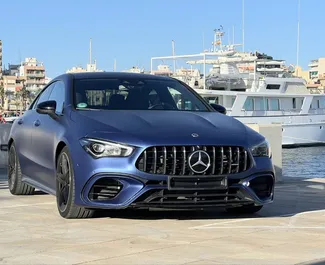 Frontansicht eines Mietwagens Mercedes-Benz CLA AMG in Alicante, Spanien ✓ Auto Nr.11736. ✓ Automatisch TM ✓ 0 Bewertungen.