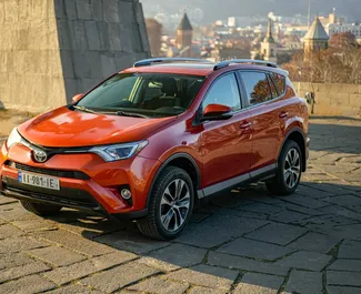 Frontansicht eines Mietwagens Toyota Rav4 in Tiflis, Georgien ✓ Auto Nr.9875. ✓ Automatisch TM ✓ 0 Bewertungen.