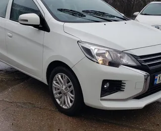 Vermietung Mitsubishi Attrage. Wirtschaft Fahrzeug zur Miete in Georgien ✓ Kaution Einzahlung von 300 GEL ✓ Versicherungsoptionen KFZ-HV, VKV Komplett, Insassen, Junge.