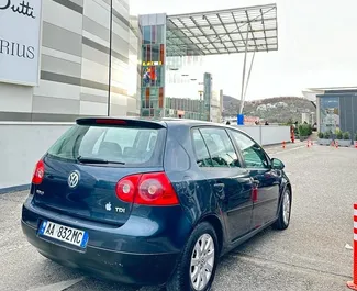 Vermietung Volkswagen Golf 5. Wirtschaft, Komfort Fahrzeug zur Miete in Albanien ✓ Kaution Keine Kaution ✓ Versicherungsoptionen KFZ-HV, VKV Komplett.