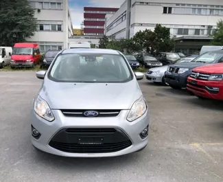 Autovermietung Ford C-Max Nr.11930 Schaltgetriebe am Flughafen von Tirana, ausgestattet mit einem 1,6L Motor ➤ Von Begi in Albanien.