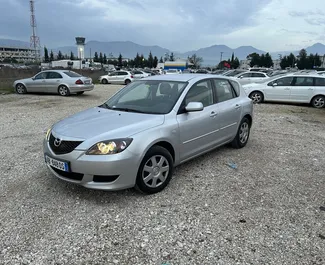 Mietwagen Mazda 3 2009 in Albanien, mit Benzin-Kraftstoff und 100 PS ➤ Ab 15 EUR pro Tag.