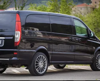 Vermietung Mercedes-Benz Vito 116. Komfort, Premium, Minivan Fahrzeug zur Miete in Montenegro ✓ Kaution Einzahlung von 300 EUR ✓ Versicherungsoptionen KFZ-HV, Insassen, Diebstahlschutz, Ausland, Junge.