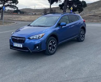 Frontansicht eines Mietwagens Subaru Crosstrek in Tiflis, Georgien ✓ Auto Nr.12220. ✓ Automatisch TM ✓ 0 Bewertungen.