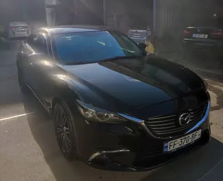 Frontansicht eines Mietwagens Mazda 6 in Tiflis, Georgien ✓ Auto Nr.12498. ✓ Automatisch TM ✓ 0 Bewertungen.