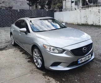 Frontansicht eines Mietwagens Mazda 6 in Tiflis, Georgien ✓ Auto Nr.12499. ✓ Automatisch TM ✓ 0 Bewertungen.