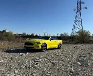 Vermietung Ford Mustang Cabrio. Premium, Luxus, Cabrio Fahrzeug zur Miete in Georgien ✓ Kaution Einzahlung von 800 GEL ✓ Versicherungsoptionen KFZ-HV, VKV Komplett.