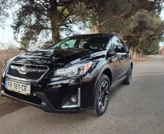 Frontansicht eines Mietwagens Subaru Crosstrek in Tiflis, Georgien ✓ Auto Nr.11799. ✓ Automatisch TM ✓ 3 Bewertungen.
