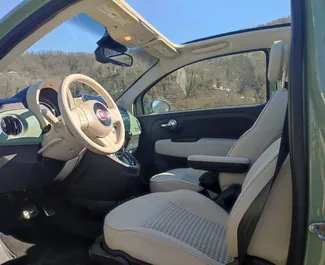 Vermietung Fiat 500 Cabrio. Wirtschaft, Komfort, Cabrio Fahrzeug zur Miete in Georgien ✓ Kaution Keine Kaution ✓ Versicherungsoptionen KFZ-HV, VKV Plus, VKV Komplett, Insassen, Diebstahlschutz.