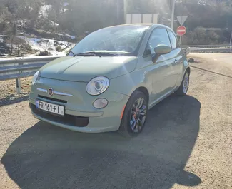 Mietwagen Fiat 500 Cabrio 2017 in Georgien, mit Benzin-Kraftstoff und 100 PS ➤ Ab 80 GEL pro Tag.