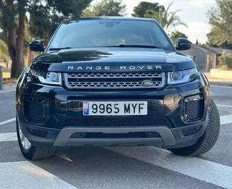 Vermietung Land Rover Range Rover Evoque. Komfort, Premium, Crossover Fahrzeug zur Miete in Spanien ✓ Kaution Einzahlung von 700 EUR ✓ Versicherungsoptionen KFZ-HV.