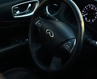 Frontansicht eines Mietwagens Infiniti QX60 in Dubai, VAE ✓ Auto Nr.12953. ✓ Automatisch TM ✓ 0 Bewertungen.