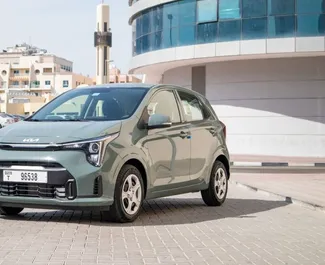 Frontansicht eines Mietwagens Kia Picanto in Dubai, VAE ✓ Auto Nr.13106. ✓ Automatisch TM ✓ 0 Bewertungen.