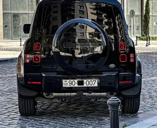 Vermietung Land Rover Defender. Komfort, Premium, SUV Fahrzeug zur Miete in Aserbaidschan ✓ Kaution Einzahlung von 500 AZN ✓ Versicherungsoptionen KFZ-HV, TKV.