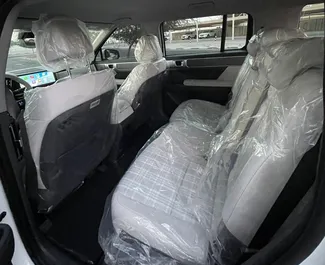 Vermietung Hyundai Santa Fe. Komfort, Crossover Fahrzeug zur Miete in VAE ✓ Kaution Einzahlung von 3000 AED ✓ Versicherungsoptionen KFZ-HV, TKV.