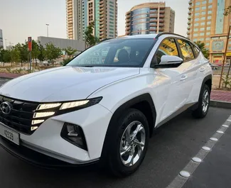 Frontansicht eines Mietwagens Hyundai Tucson in Dubai, VAE ✓ Auto Nr.13112. ✓ Automatisch TM ✓ 0 Bewertungen.