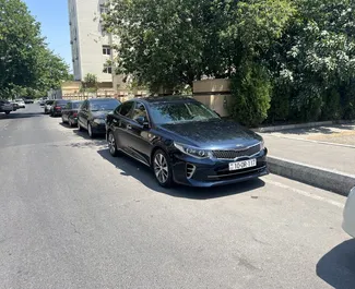 Frontansicht eines Mietwagens Kia Optima in Baku, Aserbaidschan ✓ Auto Nr.12939. ✓ Automatisch TM ✓ 0 Bewertungen.