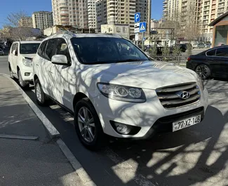 Vermietung Hyundai Santa Fe. Komfort, Crossover Fahrzeug zur Miete in Aserbaidschan ✓ Kaution Einzahlung von 300 AZN ✓ Versicherungsoptionen KFZ-HV, TKV.