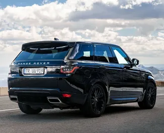 Frontansicht eines Mietwagens Land Rover Range Rover Sport in Alicante, Spanien ✓ Auto Nr.13134. ✓ Automatisch TM ✓ 0 Bewertungen.