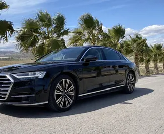 Vermietung Audi A8 L. Premium, Luxus Fahrzeug zur Miete in Spanien ✓ Kaution Einzahlung von 3000 EUR ✓ Versicherungsoptionen KFZ-HV.