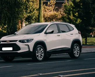 Frontansicht eines Mietwagens Chevrolet Tracker in Taschkent, Usbekistan ✓ Auto Nr.6837. ✓ Automatisch TM ✓ 0 Bewertungen.