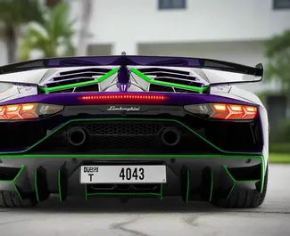 Benzin 6,0L Motor von Lamborghini Aventador-SVJ 2020 zur Miete in Dubai.
