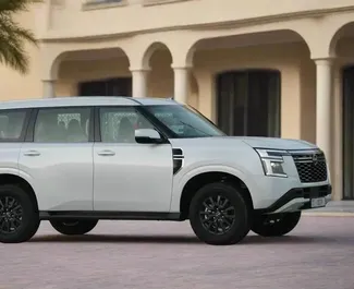 Mietwagen Nissan Patrol 2025 in VAE, mit Benzin-Kraftstoff und 400 PS ➤ Ab 750 AED pro Tag.