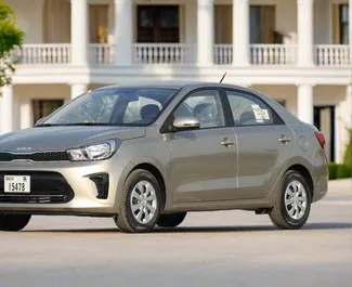 Kia Pegas 2024 zur Miete verfügbar in Dubai, mit Kilometerbegrenzung unbegrenzte.