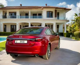Mazda 6 2024 zur Miete verfügbar in Dubai, mit Kilometerbegrenzung unbegrenzte.