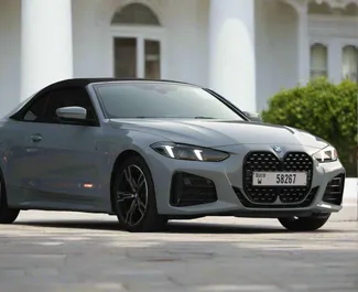 Mietwagen BMW 430i Cabrio 2025 in VAE, mit Benzin-Kraftstoff und 184 PS ➤ Ab 750 AED pro Tag.