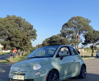 Mietwagen Fiat 500 Cabrio 2017 in Georgien, mit Benzin-Kraftstoff und 100 PS ➤ Ab 80 GEL pro Tag.