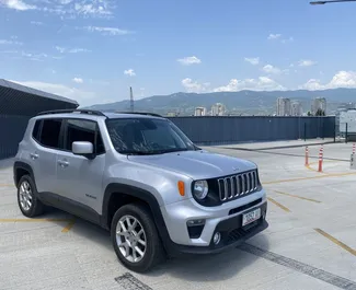 Vermietung Jeep Renegade. Wirtschaft, Komfort, Crossover Fahrzeug zur Miete in Georgien ✓ Kaution Einzahlung von 100 GEL ✓ Versicherungsoptionen KFZ-HV, TKV, Insassen.
