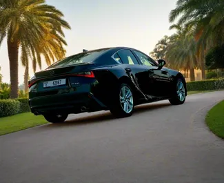 Lexus IS300 2022 zur Miete verfügbar in Dubai, mit Kilometerbegrenzung unbegrenzte.