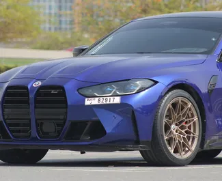 Mietwagen BMW M4 Competition 2023 in VAE, mit Benzin-Kraftstoff und 473 PS ➤ Ab 1300 AED pro Tag.