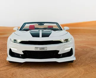 Frontansicht eines Mietwagens Chevrolet Camaro in Dubai, VAE ✓ Auto Nr.13380. ✓ Automatisch TM ✓ 0 Bewertungen.