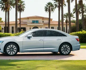 Audi A6 2023 zur Miete verfügbar in Dubai, mit Kilometerbegrenzung unbegrenzte.