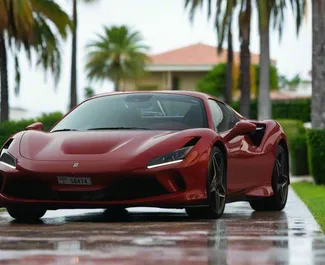 Vermietung Ferrari F8 Spider. Premium, Luxus, Cabrio Fahrzeug zur Miete in VAE ✓ Kaution Einzahlung von 2500 AED ✓ Versicherungsoptionen KFZ-HV.