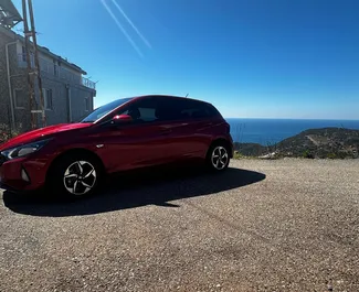 Frontansicht eines Mietwagens Hyundai i20 in Alanya, Türkei ✓ Auto Nr.13514. ✓ Automatisch TM ✓ 0 Bewertungen.