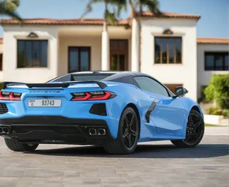 Chevrolet Corvette 2022 zur Miete verfügbar in Dubai, mit Kilometerbegrenzung unbegrenzte.
