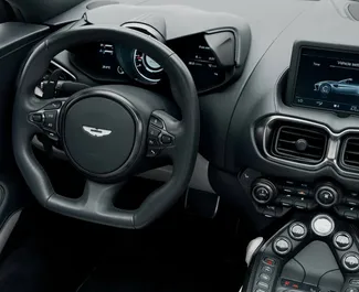 Mietwagen Aston Martin Vantage 2023 in VAE, mit Benzin-Kraftstoff und 503 PS ➤ Ab 2800 AED pro Tag.