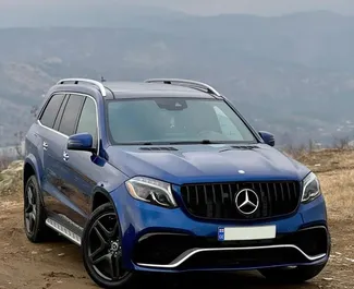 Frontansicht eines Mietwagens Mercedes-Benz GLS-Class in Tiflis, Georgien ✓ Auto Nr.13138. ✓ Automatisch TM ✓ 0 Bewertungen.