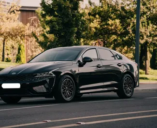 Frontansicht eines Mietwagens Kia K5 in Taschkent, Usbekistan ✓ Auto Nr.6840. ✓ Automatisch TM ✓ 0 Bewertungen.