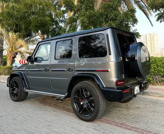 Mietwagen Mercedes-Benz G63 2023 in VAE, mit Benzin-Kraftstoff und 577 PS ➤ Ab 1700 AED pro Tag.