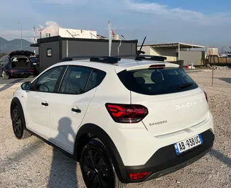 Vermietung Dacia Sandero Stepway. Wirtschaft, Komfort, Crossover Fahrzeug zur Miete in Albanien ✓ Kaution Keine Kaution ✓ Versicherungsoptionen KFZ-HV, TKV, VKV Plus, VKV Komplett, Diebstahlschutz, Ausland, Junge.