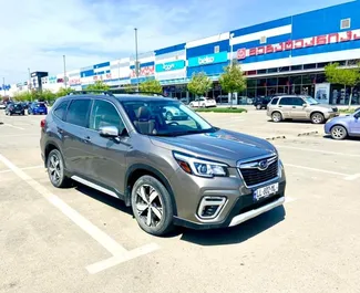 Frontansicht eines Mietwagens Subaru Forester Limited in Tiflis, Georgien ✓ Auto Nr.9616. ✓ Automatisch TM ✓ 1 Bewertungen.